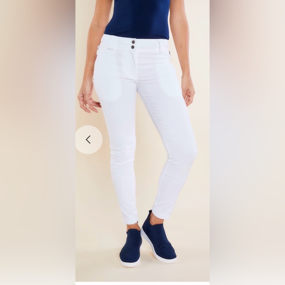 Anatomie Susan Skinny Ankle Pant – White – Size Large